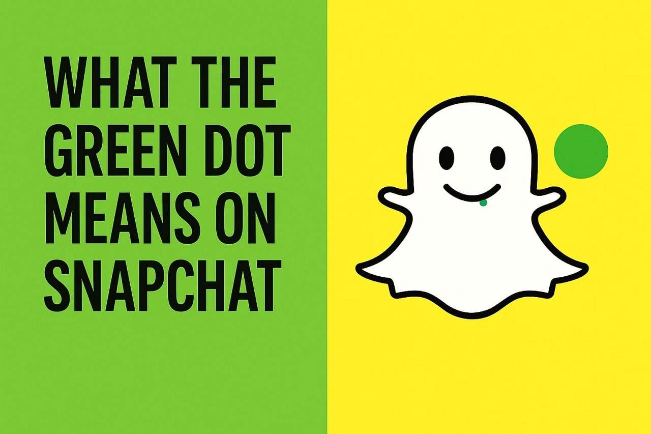 green dot on snapchat