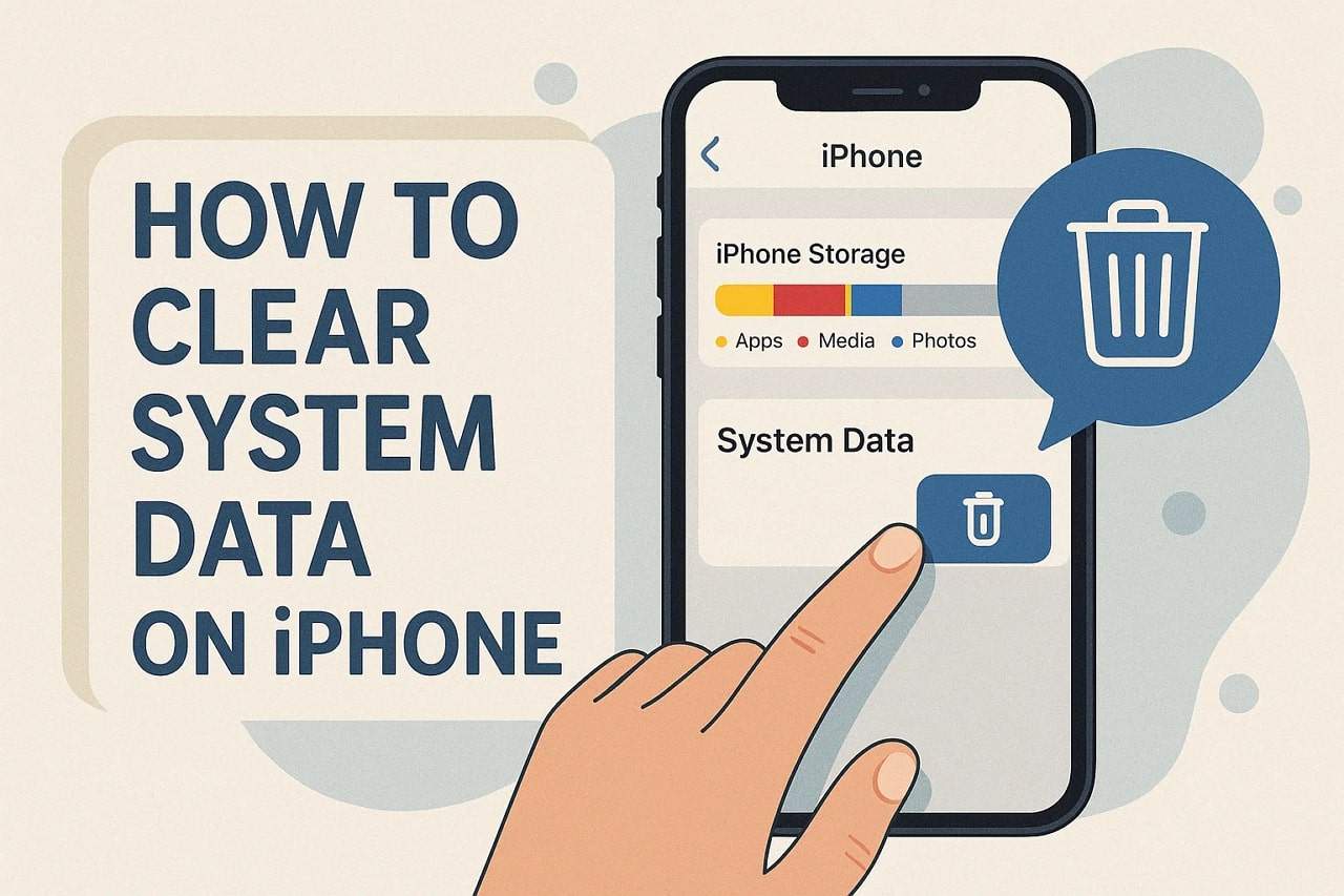 how to clear system data on iphone