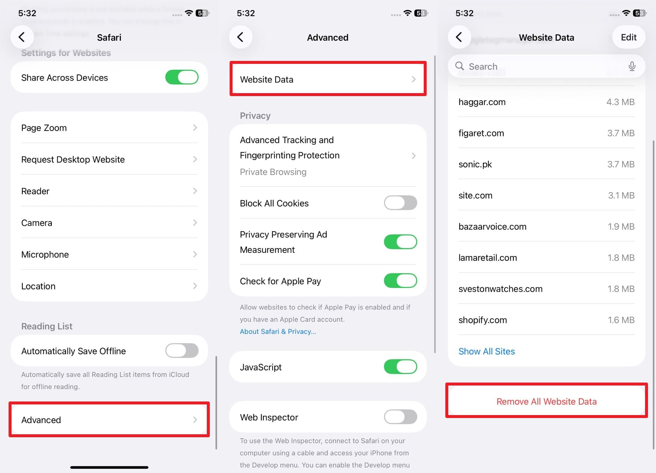 how to clear up system data on iphone