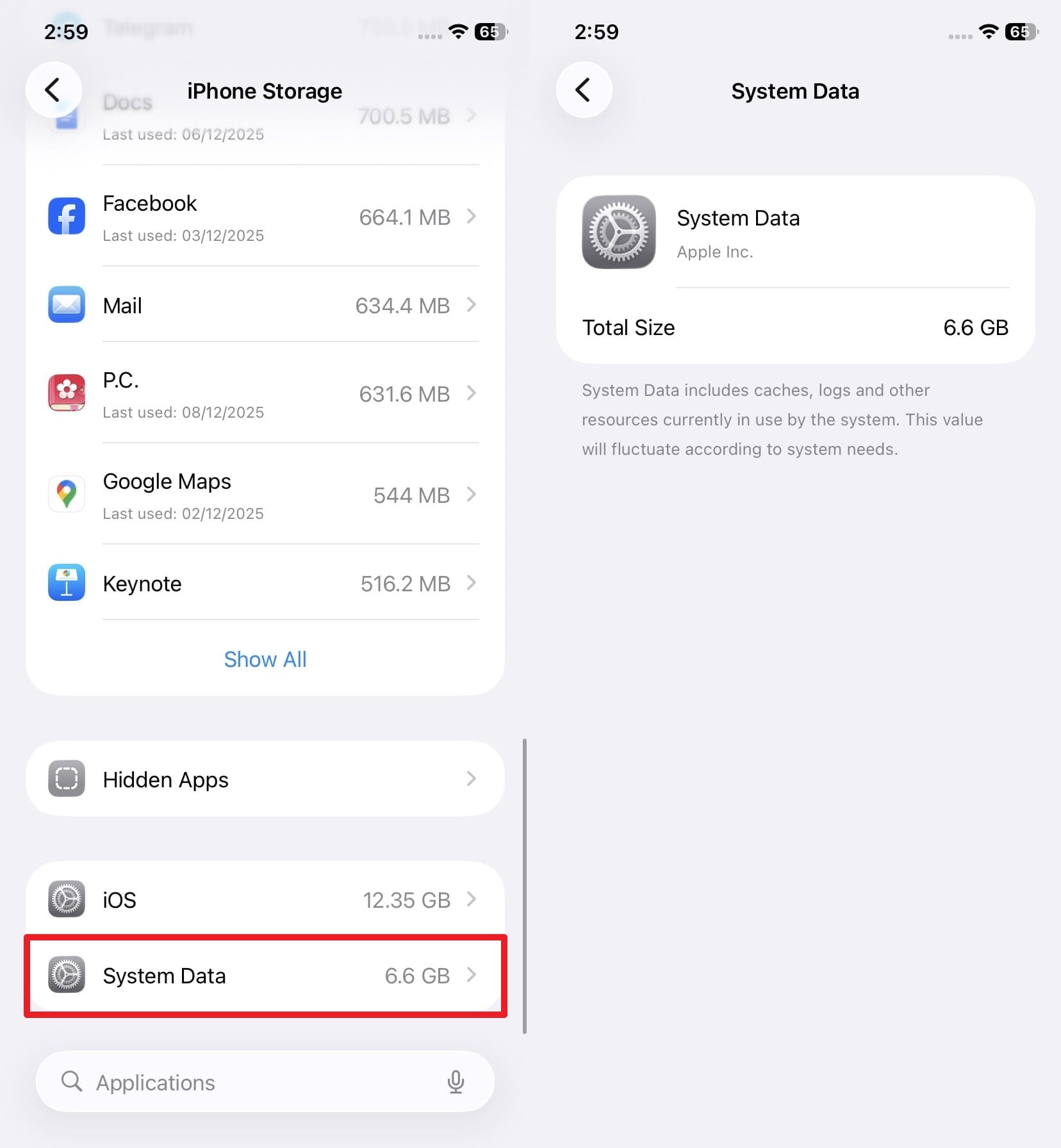 how to get rid of system data on iphone