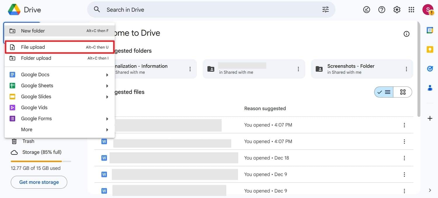 how to find google backed up photos