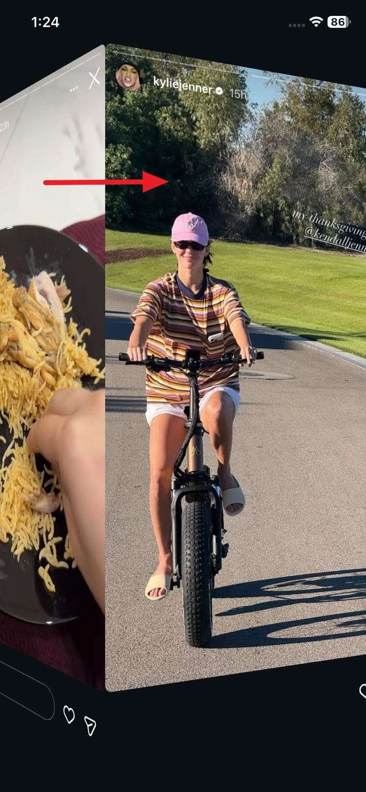 swipe and peek the story