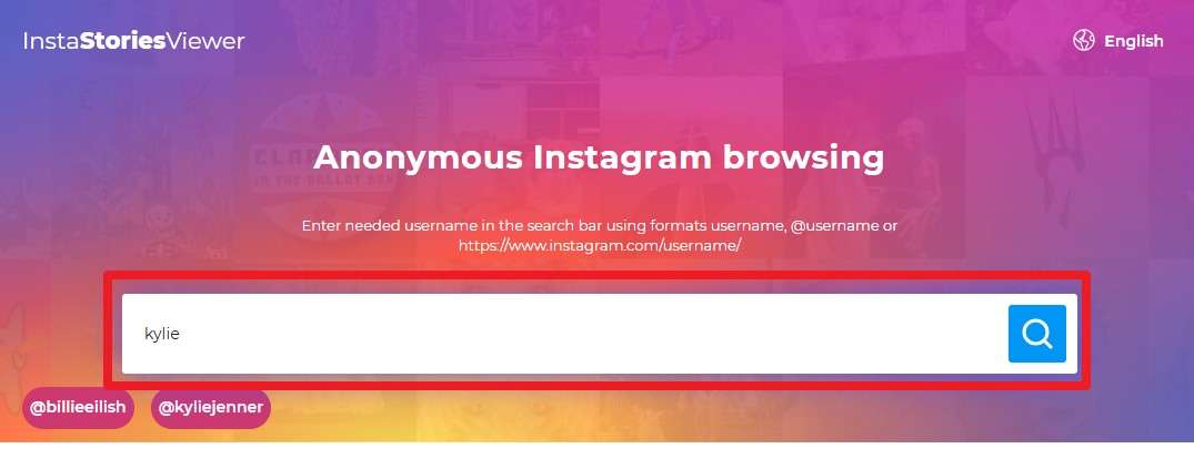 search the users name on tool