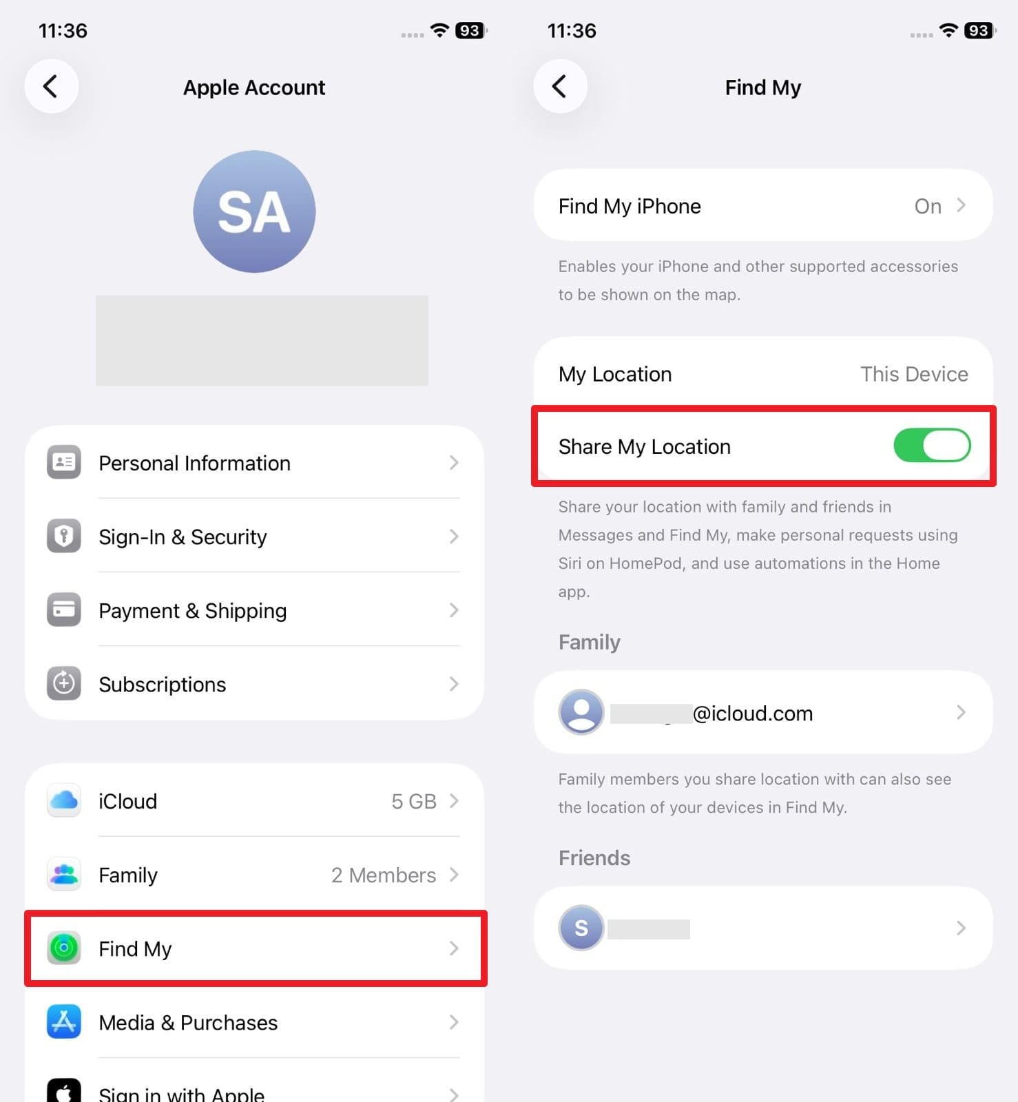 pick to stop sharing location