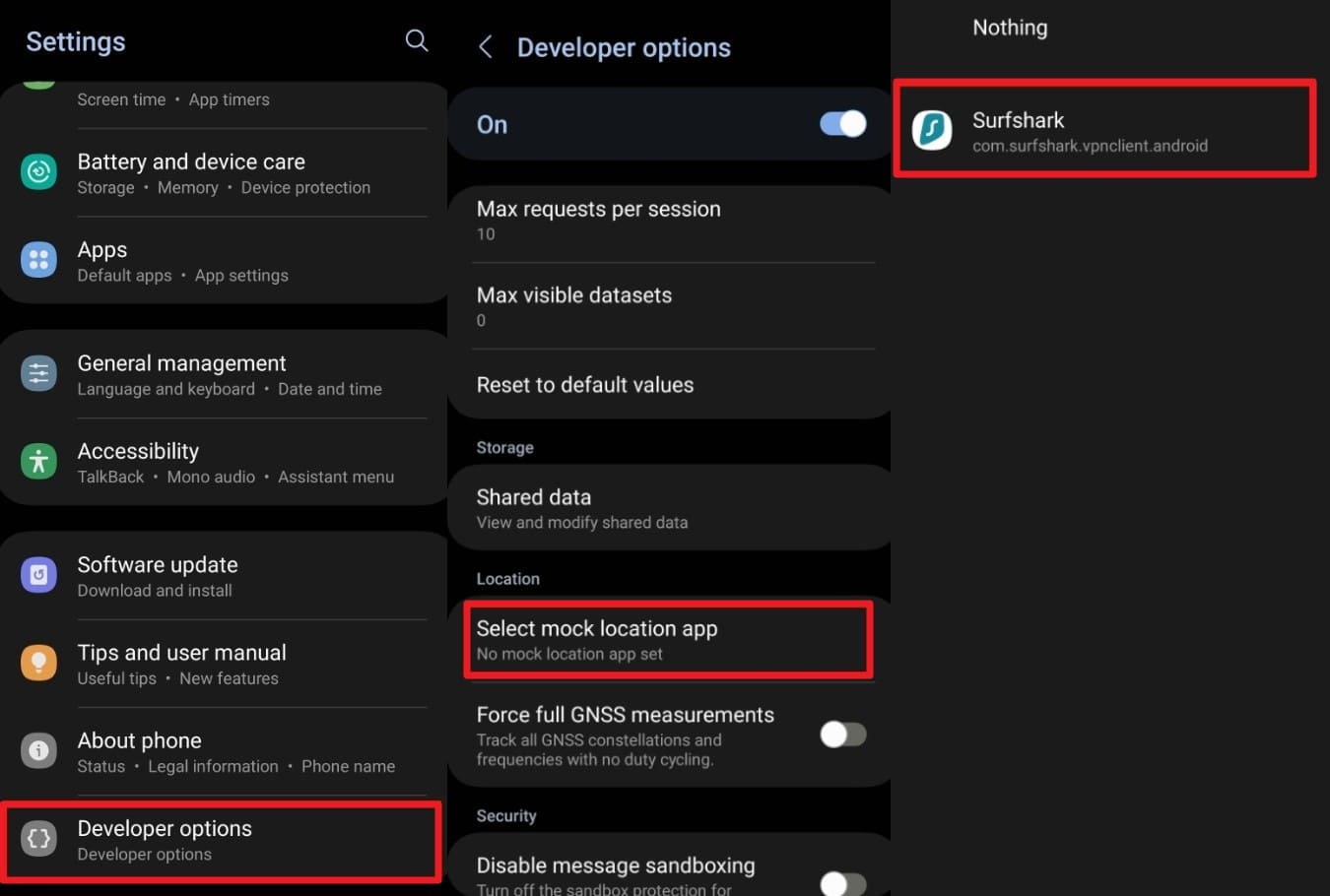pick the surfshark app