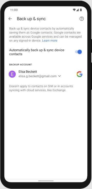 how to save contacts in google drive
