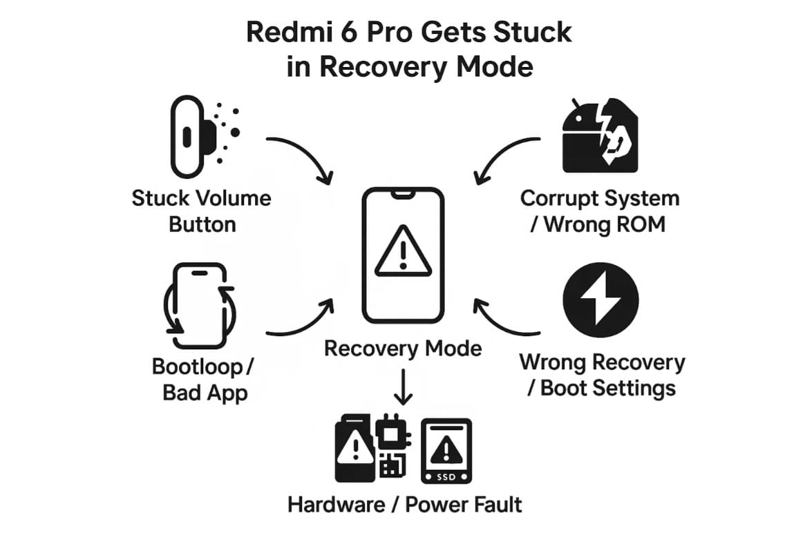 redmi 6a stuck recovery