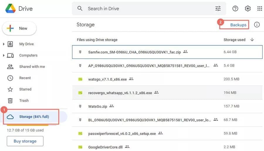 how to view sms backup on google drive android