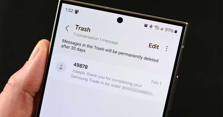 where are deleted text messages stored on android