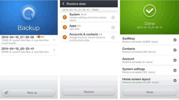 how to transfer data from mi to mi with mi cloud