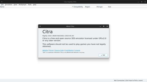 is citra emulator legal?