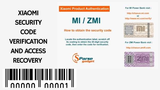 how to find security code xiaomi