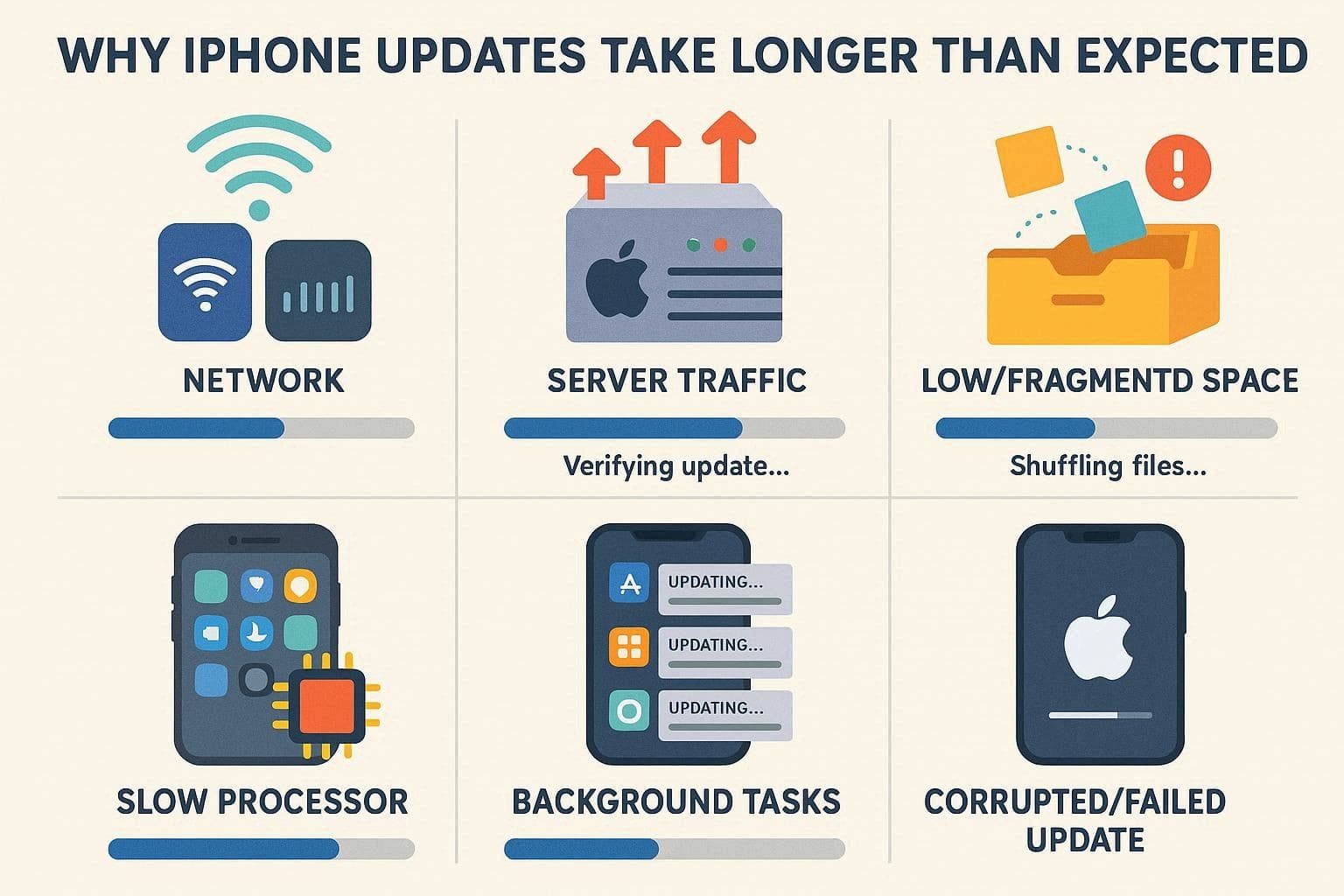 causes of delayed updates