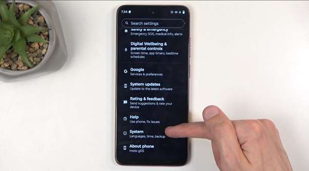 open system settings