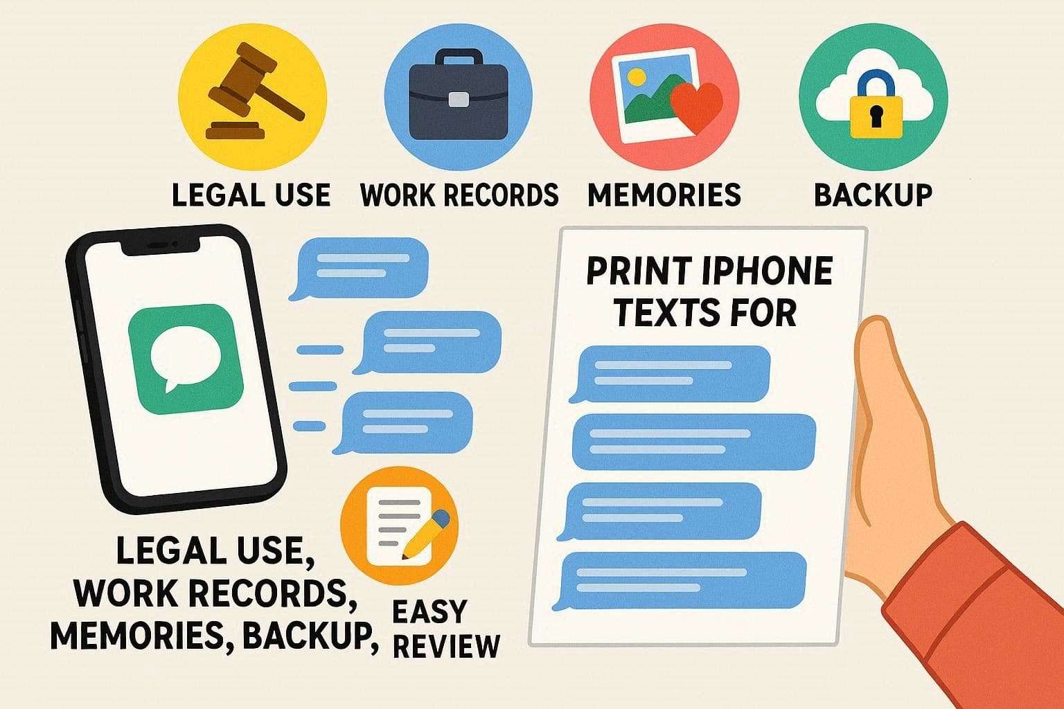 why print iphone messages