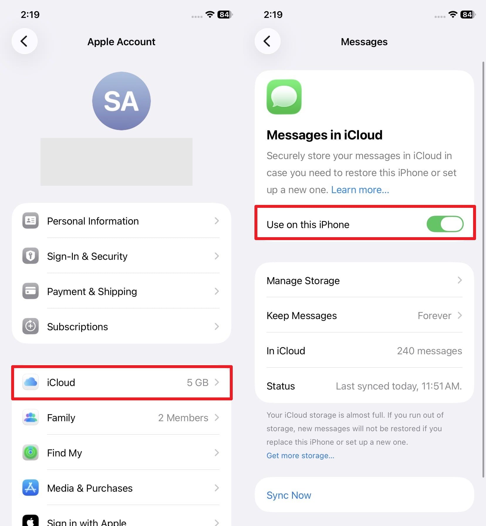enable use on this phone