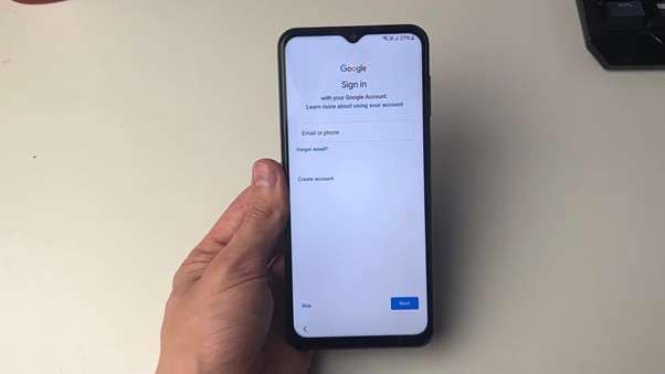 sign in with your google account