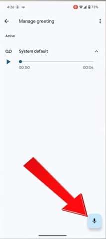 open voicemail greeting