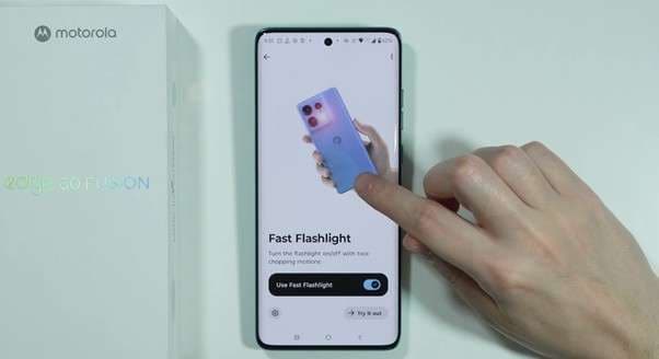 enable fast flashlight