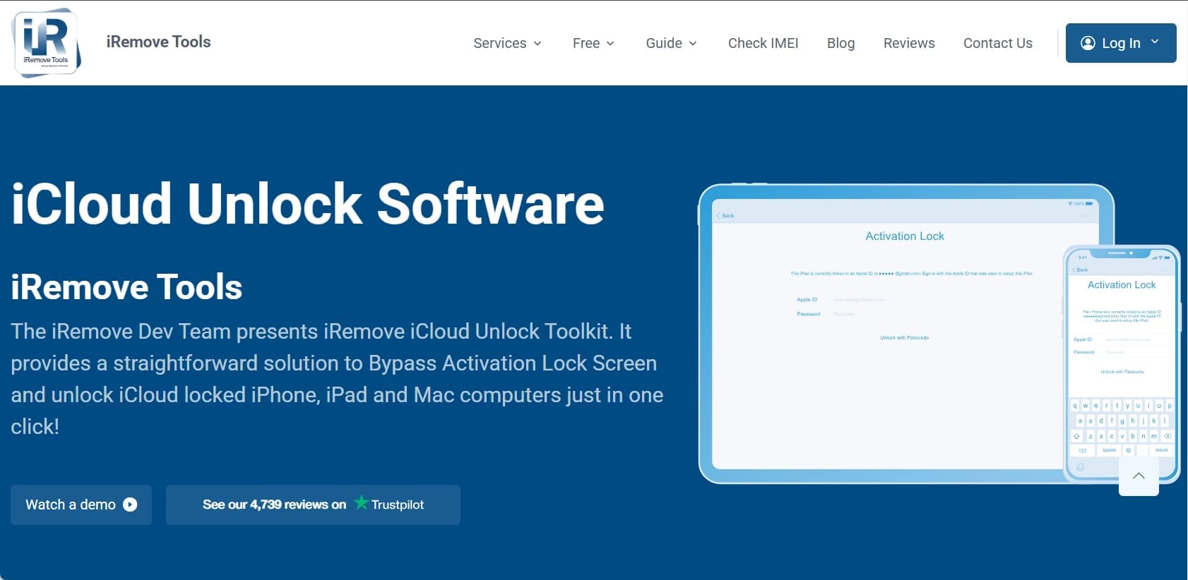 iremove tools unlock service