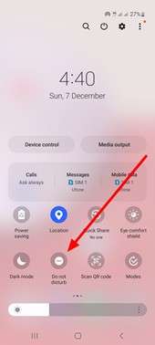 turn off do not disturb