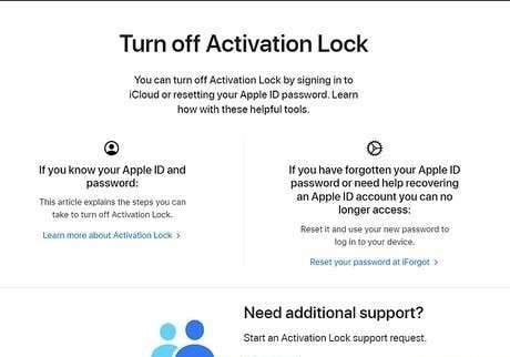 activation lock approval from apple