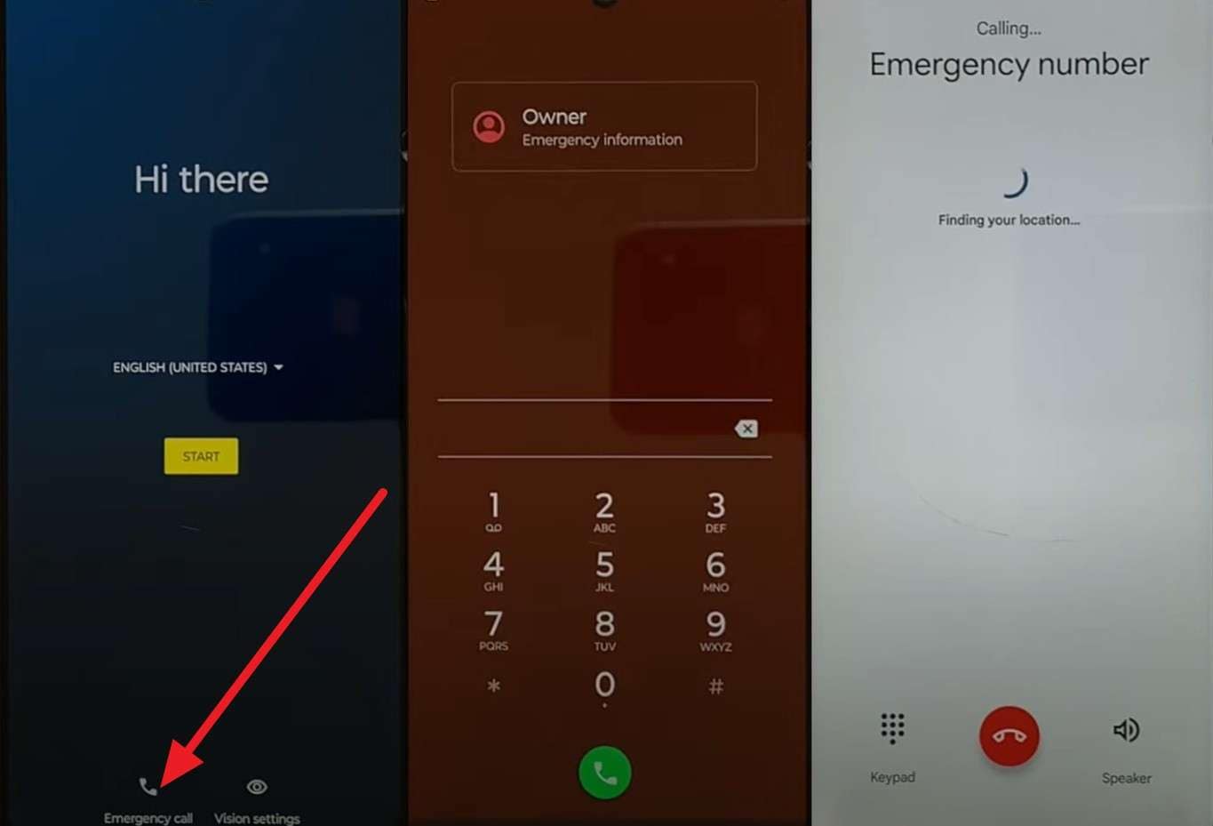 pick the emergency call