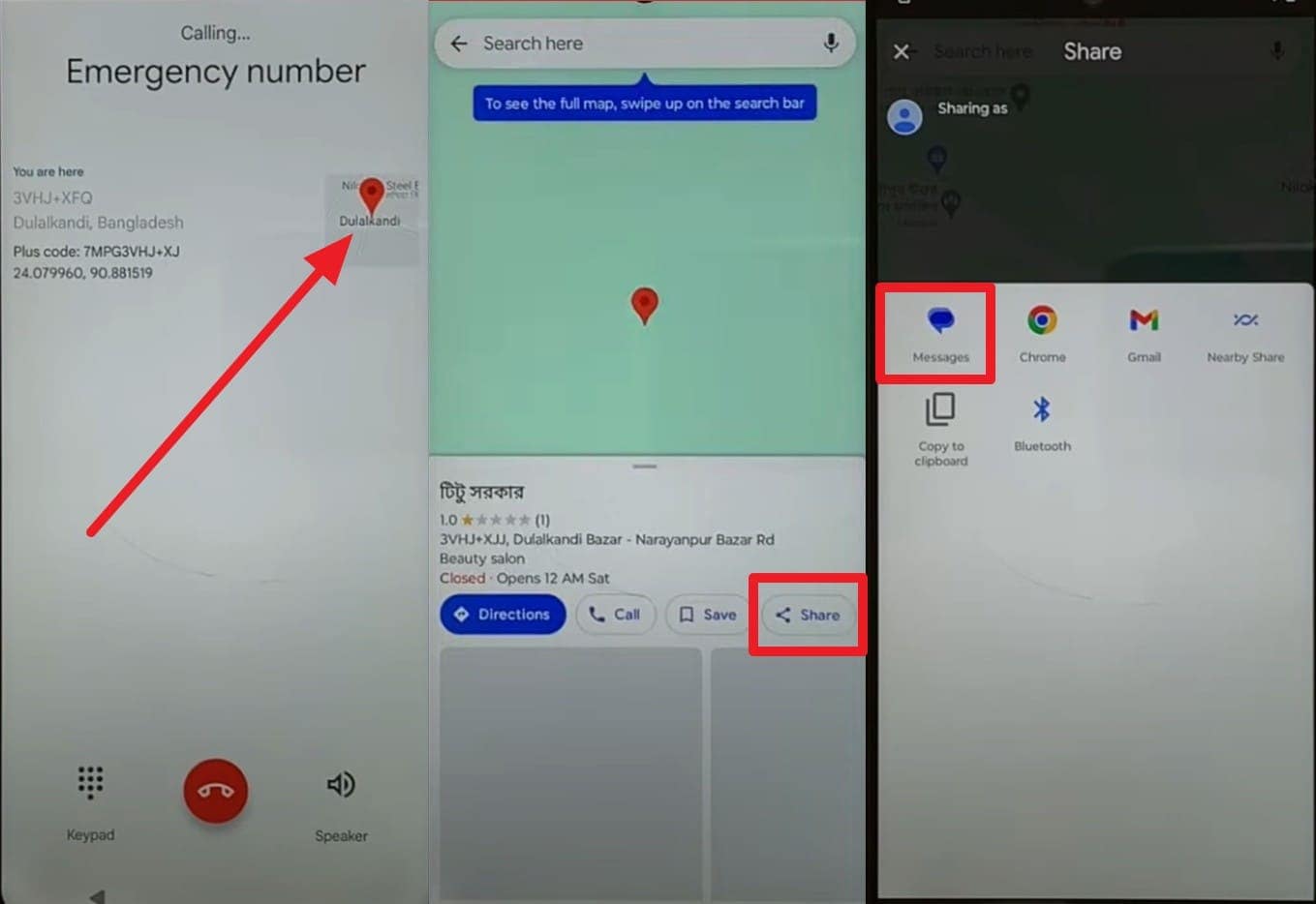 choose to share location