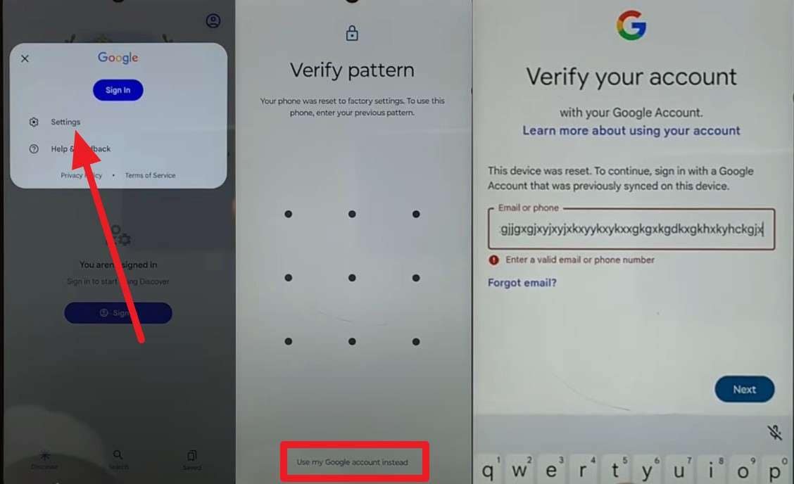 go to settings and type