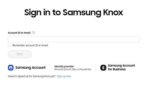sign in to mdm web portal