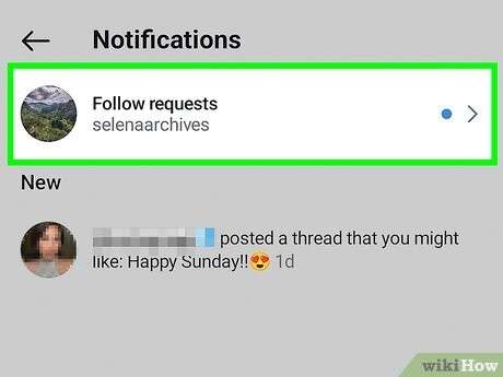 sending follow request on instagram