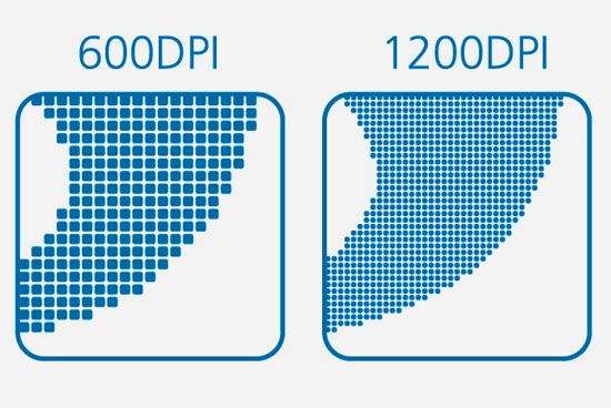 600 dpi vs 1200 dpi printing
