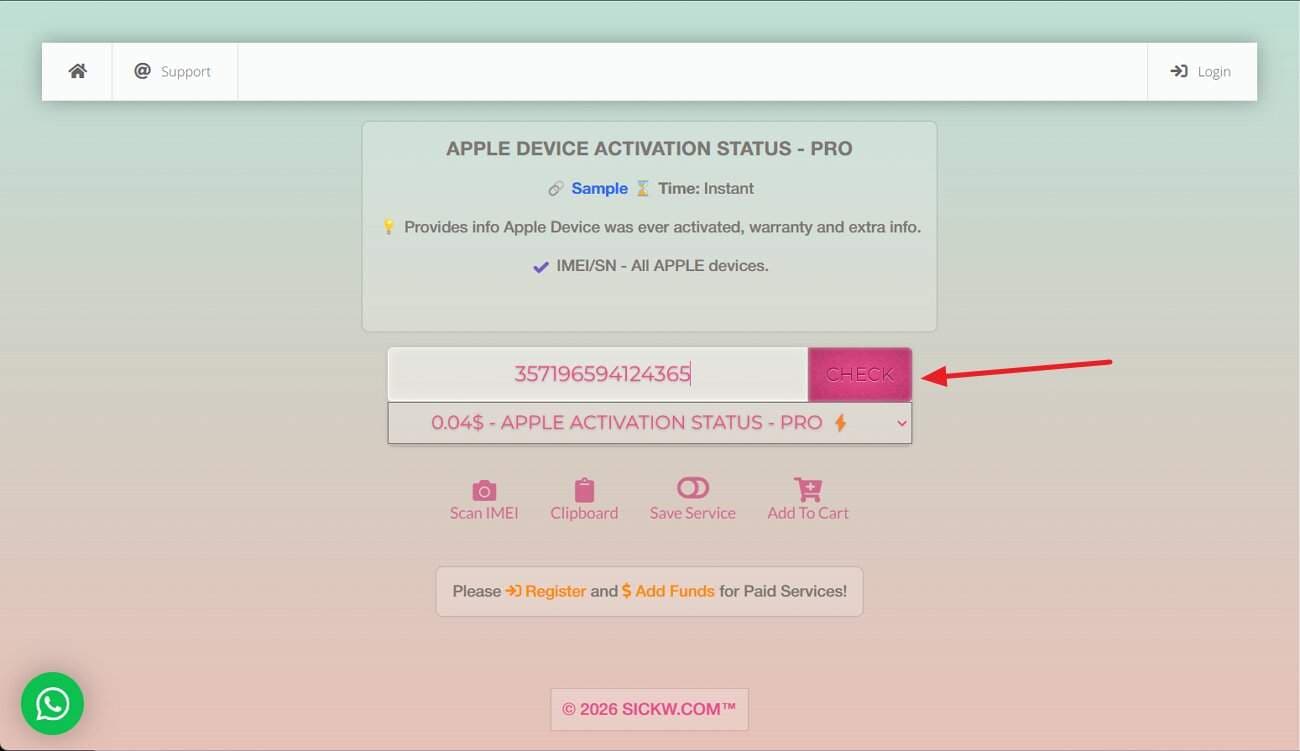 review the icloud lock status