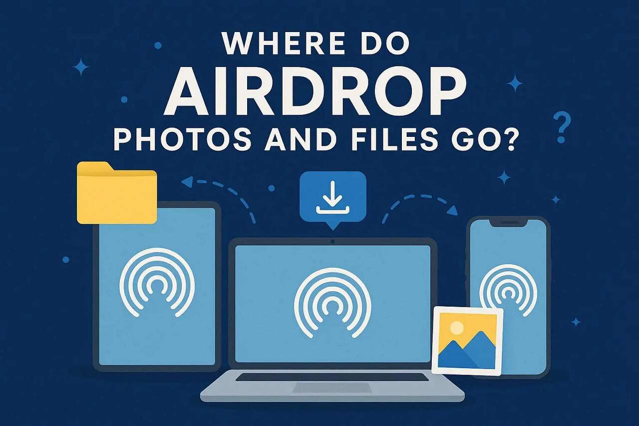 where do airdrop photos go