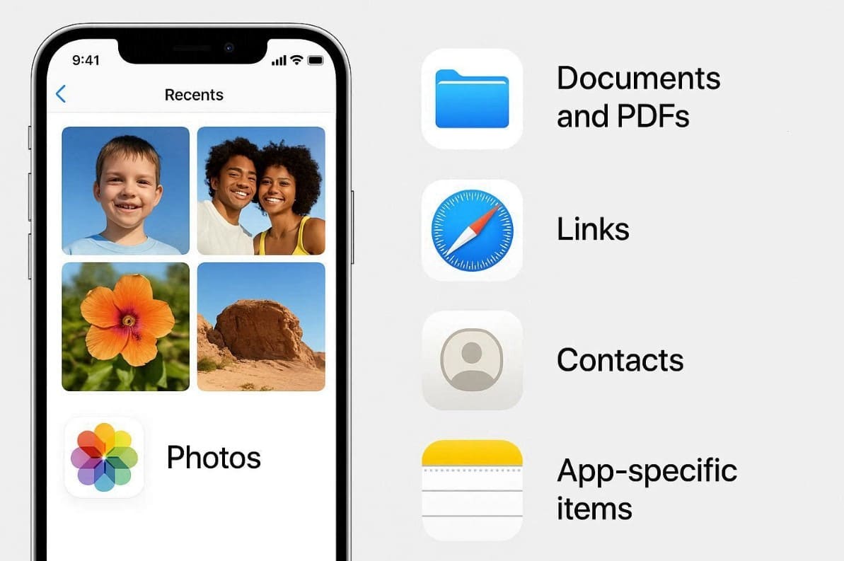 airdrop files on iphone or ipad