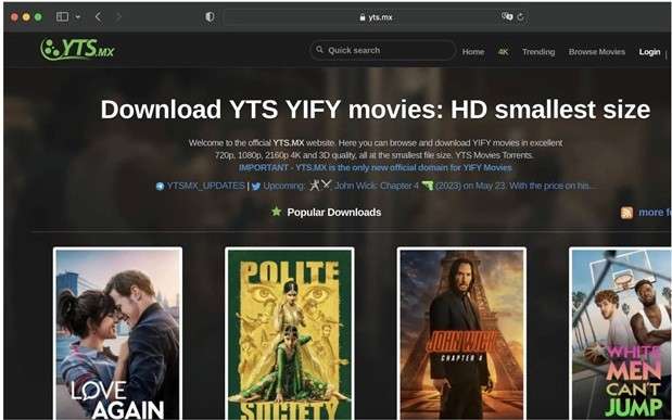 best torrent site for tv shows yts mx