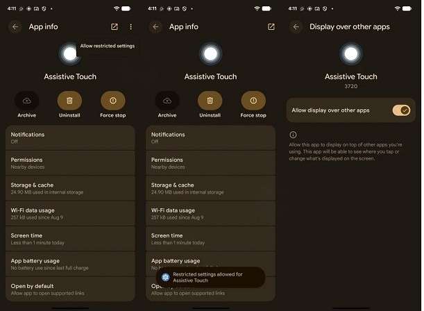 app was denied access