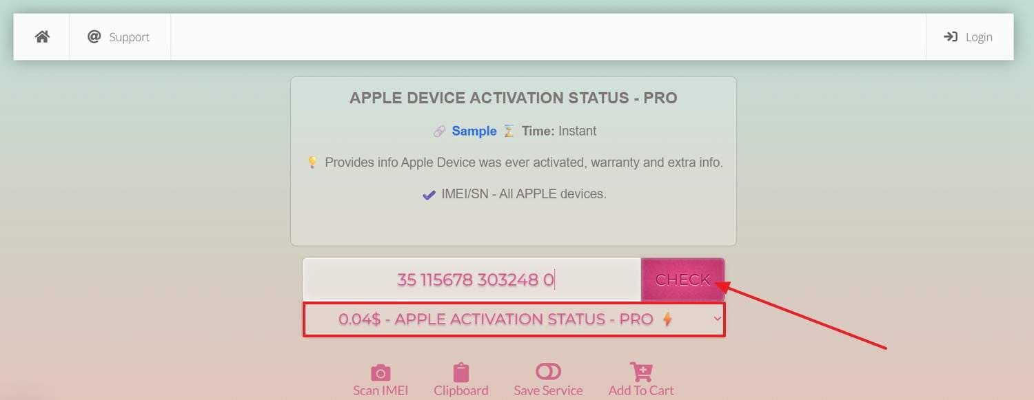 check icloud lock by serial number
