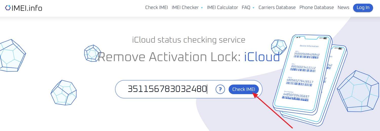 check icloud lock serial number