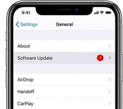 update ios and restart
