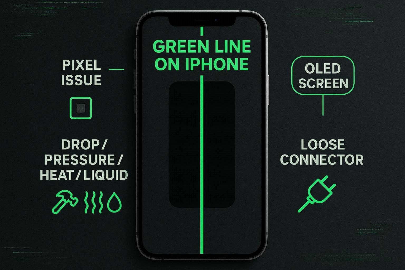 what is green lines iphone