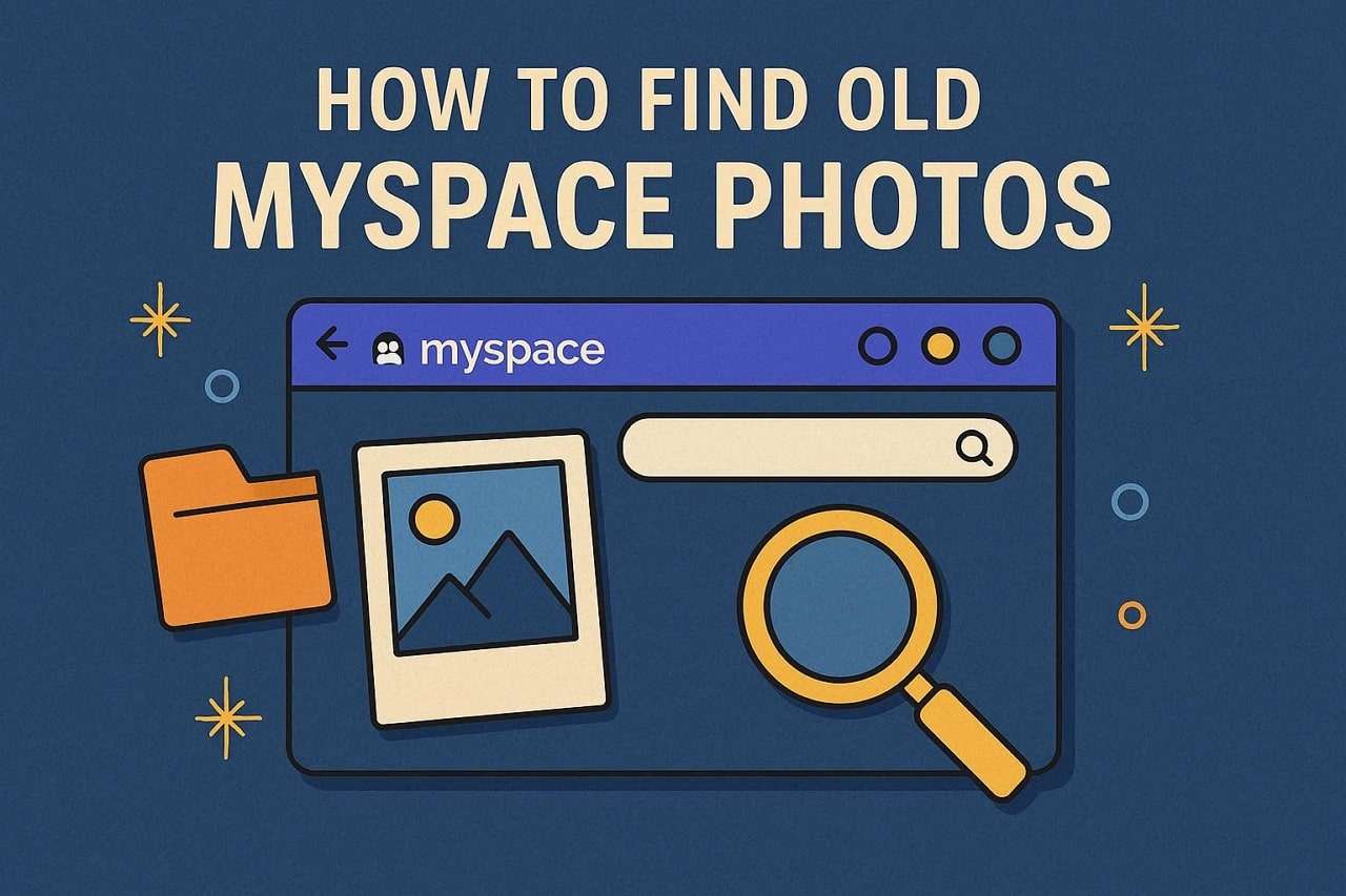how to find old myspace photos