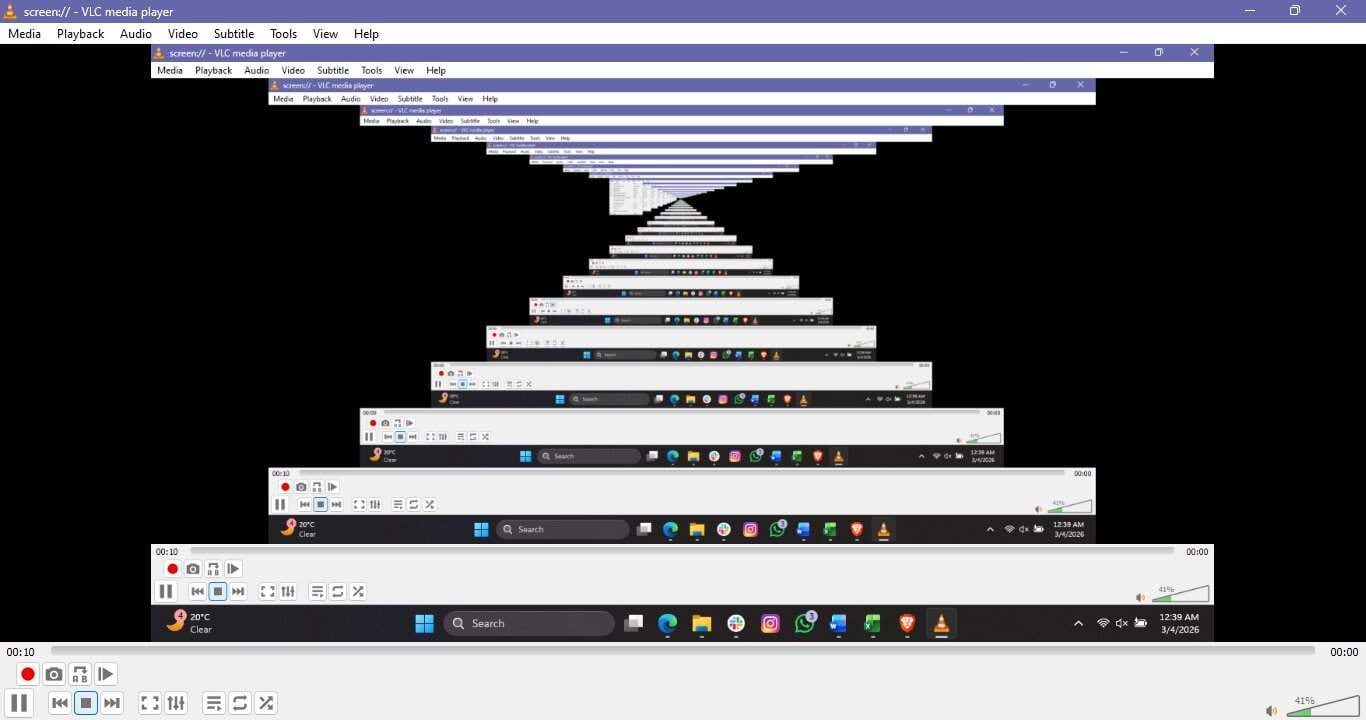 how to record screen using vlc