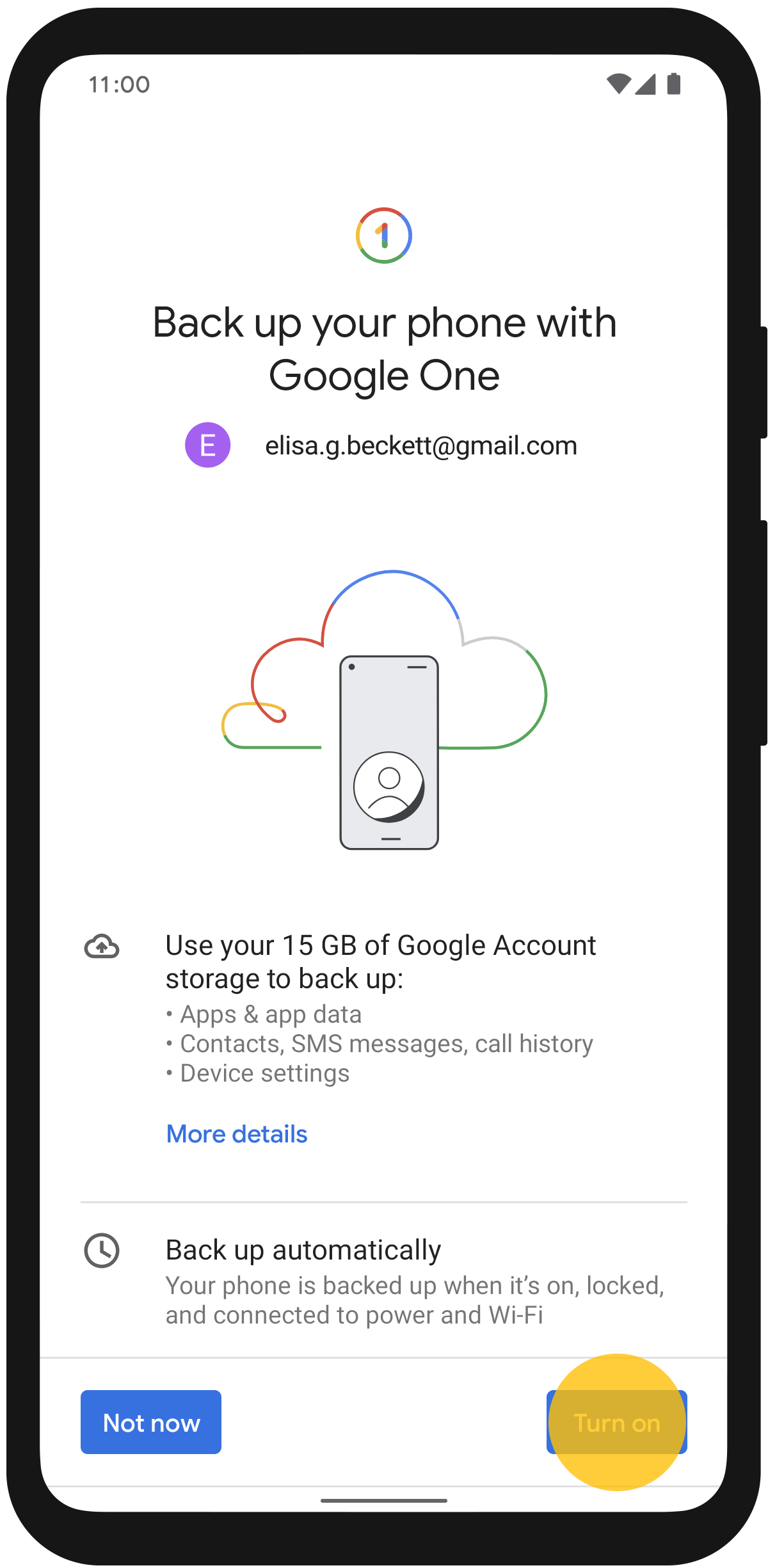 how to recover photos from google one backup