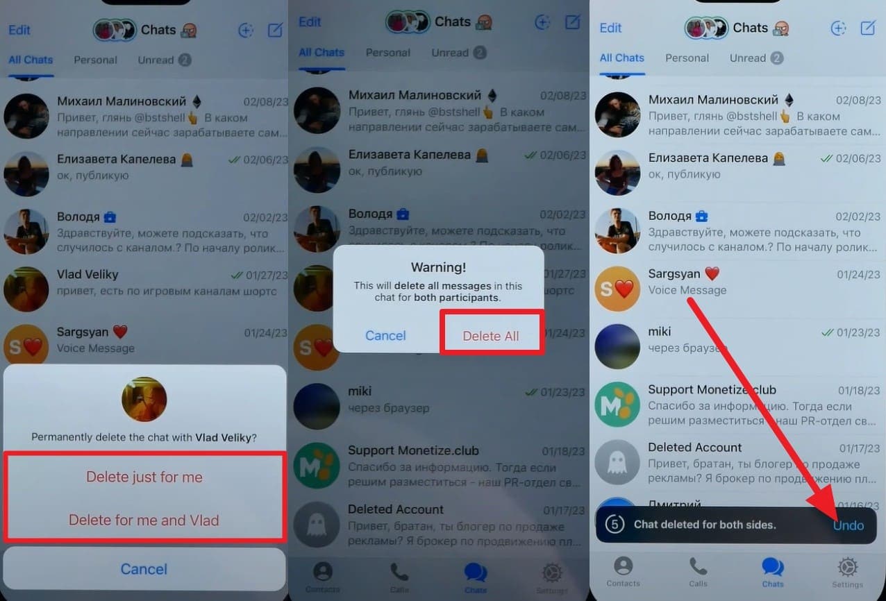 recover deleted telegram messages