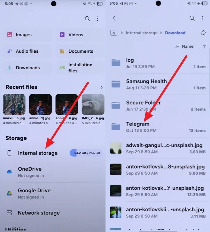 how to find deleted chat on telegram