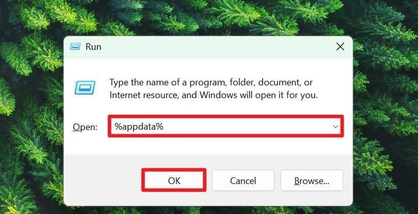 type command and press ok