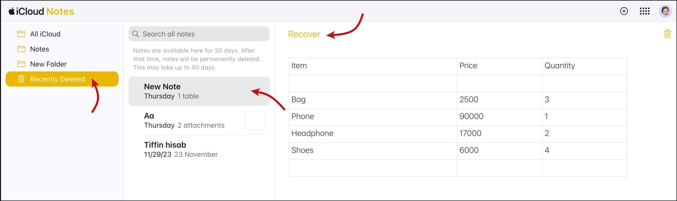 all notes on my iphone disappeared