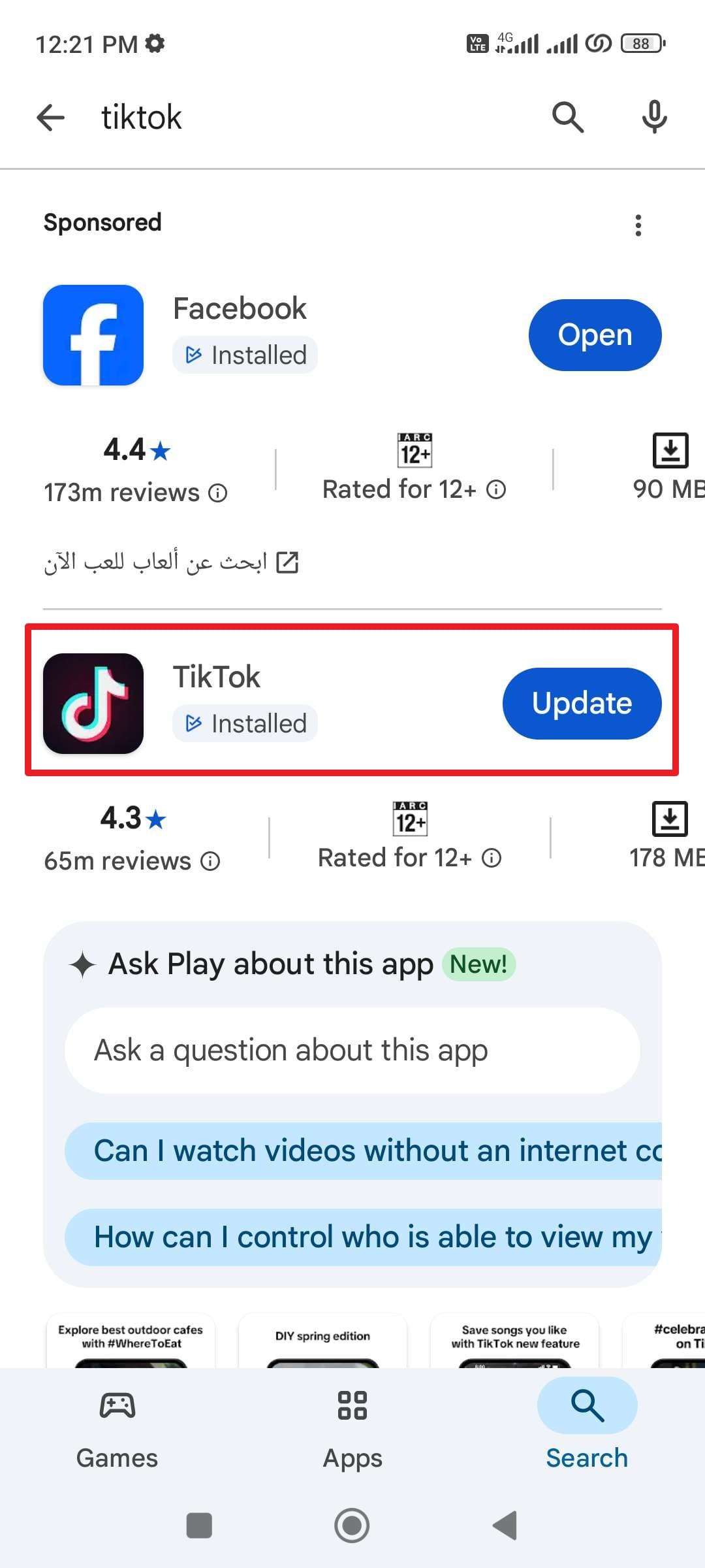 tiktok no audio on android