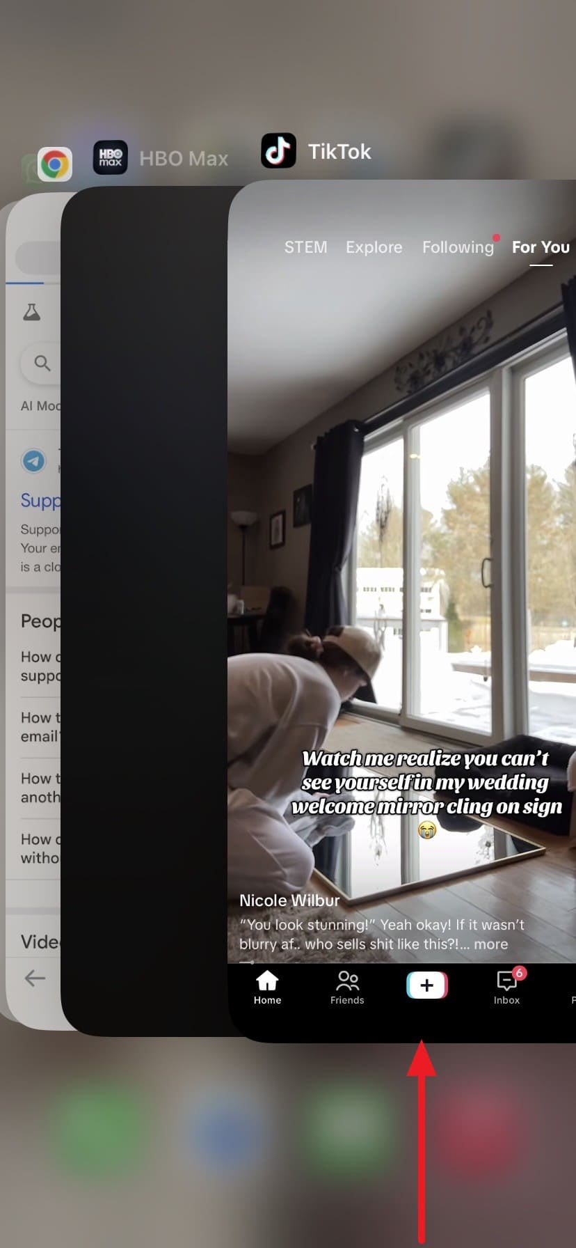swipe up no tiktok app